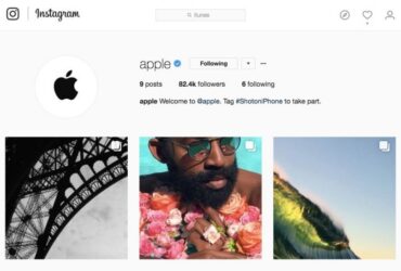 Instagramda artik Applein hesabi dikkat cekecek