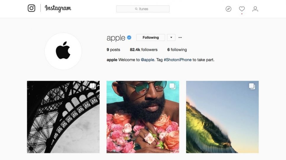 Instagramda artik Applein hesabi dikkat cekecek