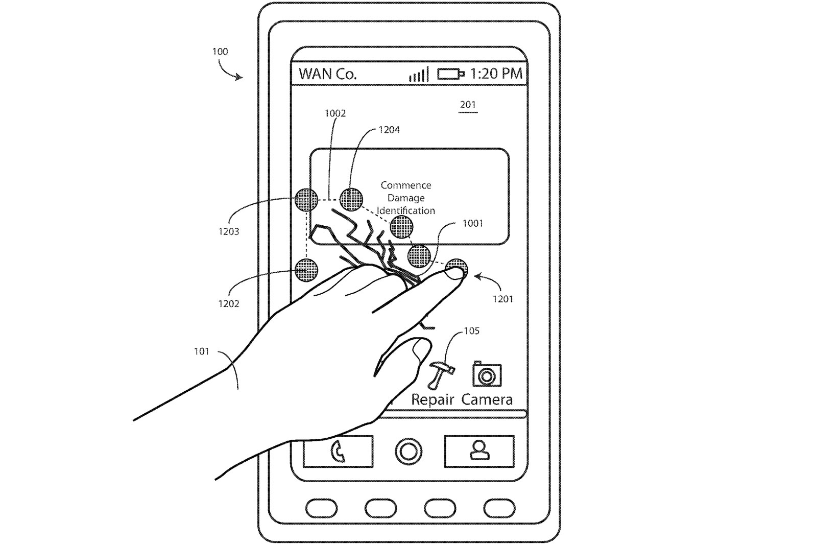 Motorola kendisi onaran bir telefon ekrani tasarladi