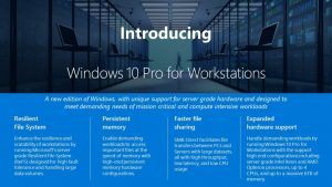 Windows 10 Pro Workstations