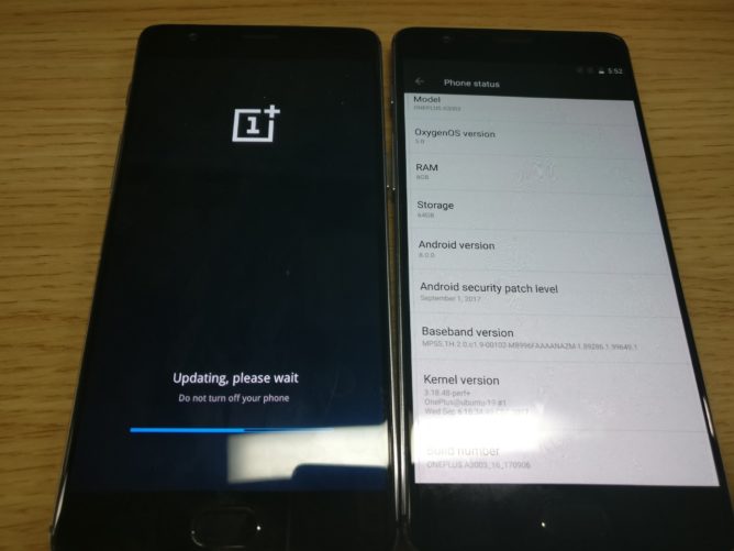 Android Oreo guncellemesi OnePlus 3 kapali beta 3 3T ve 5 icin yaklasti