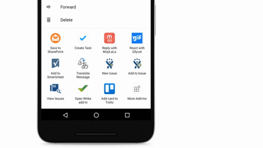 Android icin Outlook Sonunda Eklenti Uygulamalarini Getiriyor