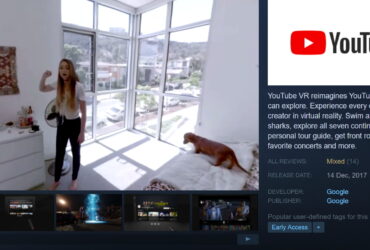 YouTube Steam VRde 360 ​​video uygulamasi baslatti