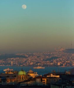 Mavi Ay tutulması İstanbul