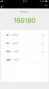 AnTuTu iPhone 7 yamadan önce