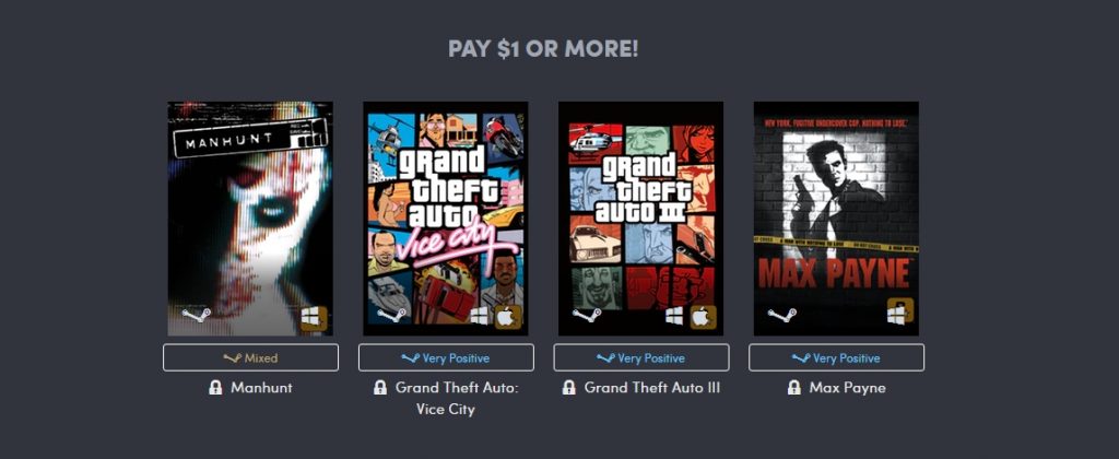 GTA III, GTA Vice City, Max Payne ve Manhunt 