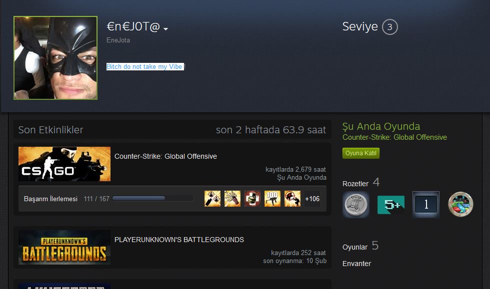 Neymarin Steam hesabi olabilir