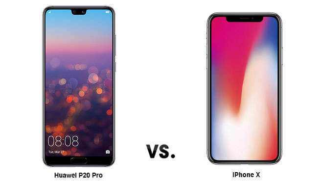 iPhone X ve Huawei P20 Pro 1