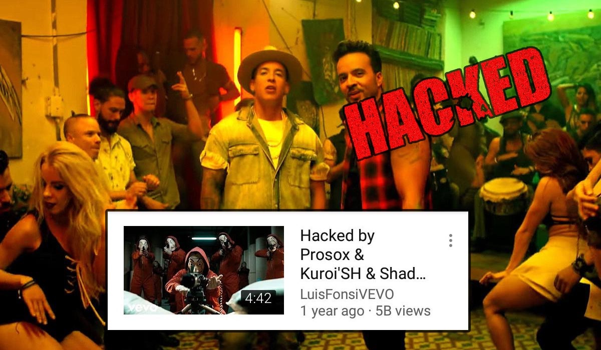 Despacito YouTube Hacked 3 1