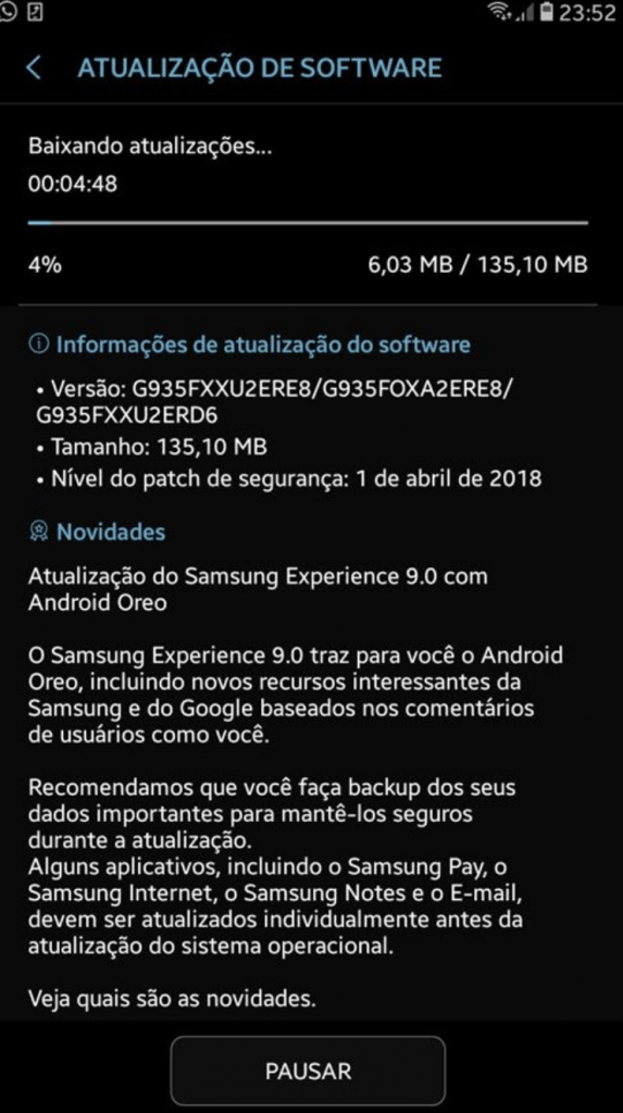 Galaxy s7 ve S7 edge Oreo Güncellmesii