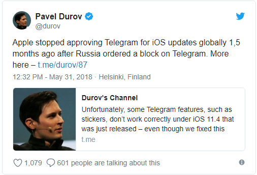 Telegram Pavel Durov