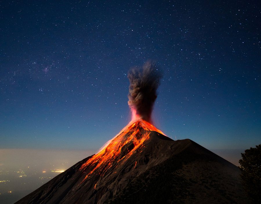 Guatemala yanardağ