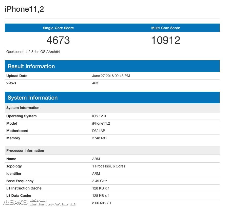 iPhone benchmark