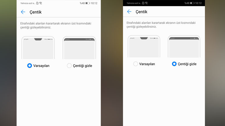 Huawei Çentik kapatma