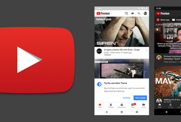 YouTube karanlık mod