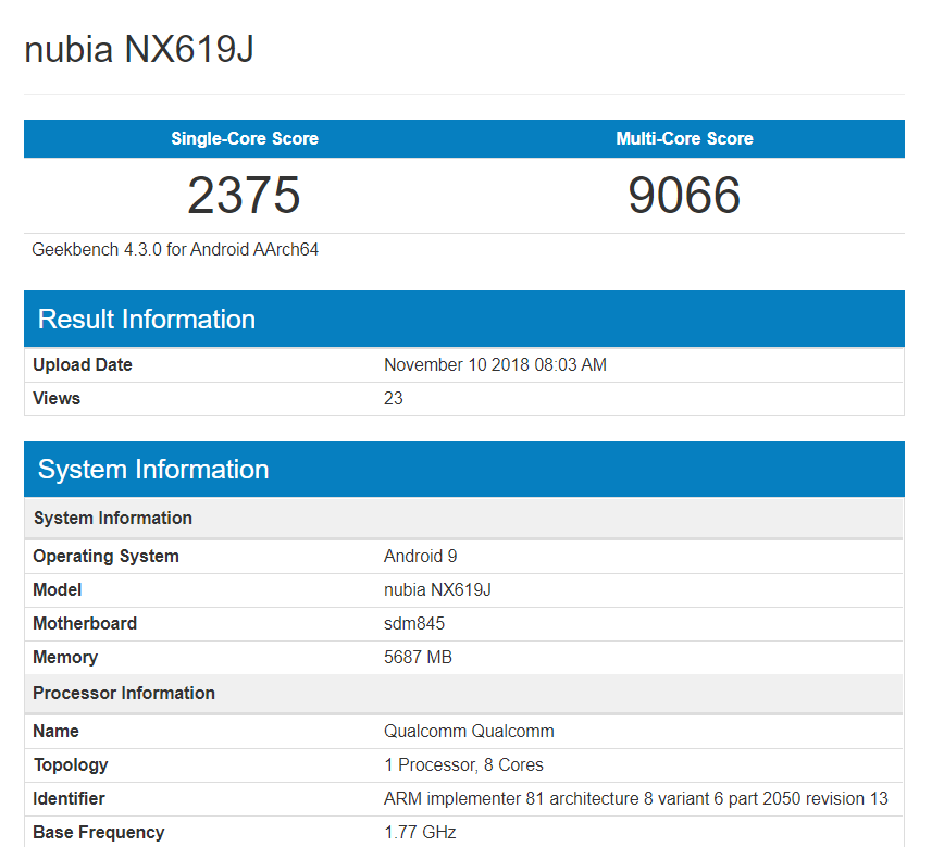 nubia nx619j