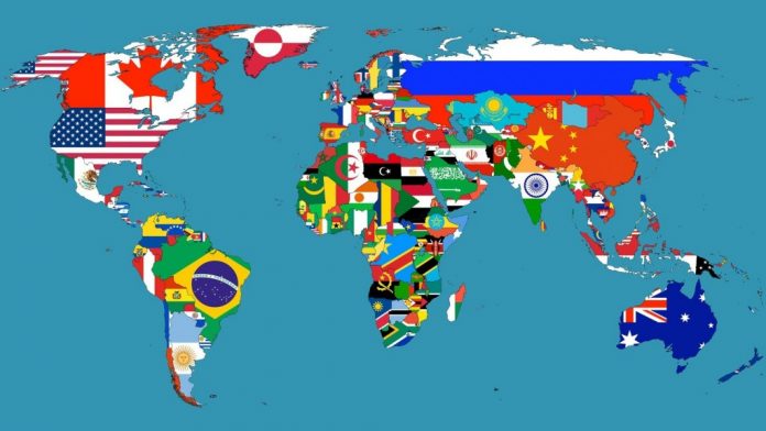 world map with countries hd wallpaper hs geography and social World Maps With Countries Wallpaper 1024 X 576 pixels Ülker