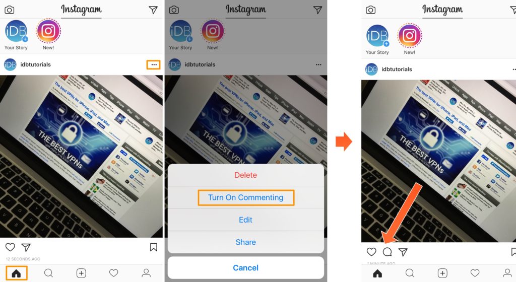 Instagram yorumlar nasıl kapatılır