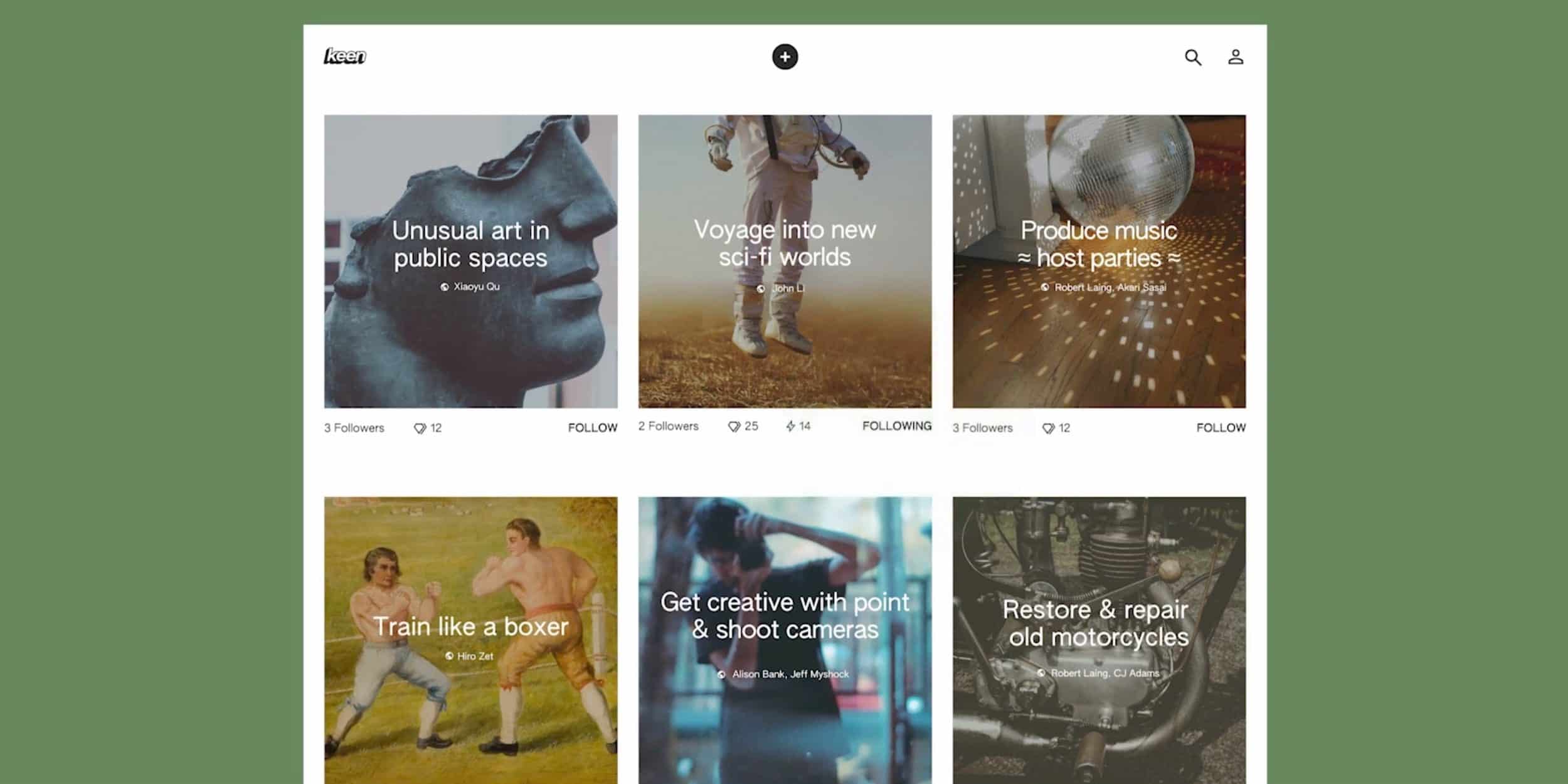 Google, Pinterest’e Rakip Olacak Sosyal Medya Platformu Keen’i Yayınladı
