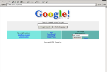 Google firmasının girişim tarihi