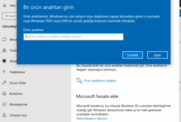 Windowsu etkinlestir yazisini kaldirmak3