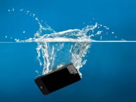 phone on water