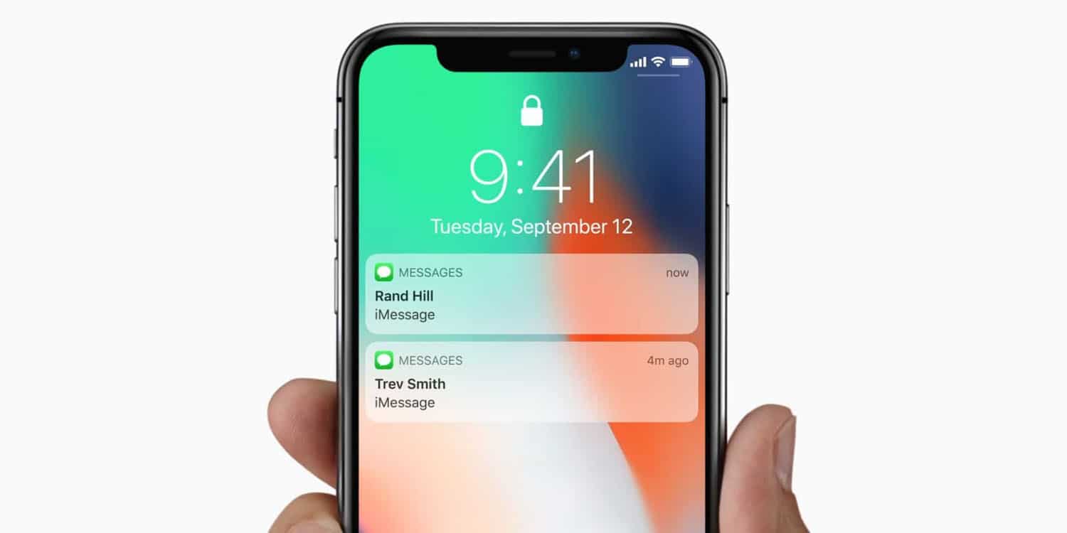iphone x lock screen notificatio