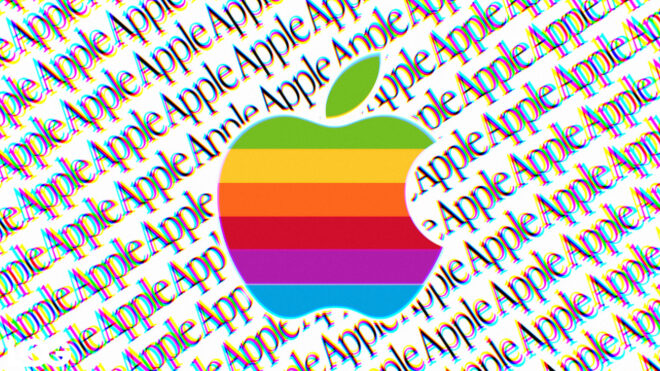 Apple Computer Logo rainbow.svg 660x371 1
