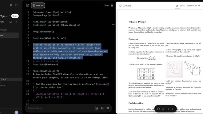 OpenAI, bilim insanlarına yönelik Prism’i tanıttı 91 Ekran Resmi 2026 01 27 23.02.21 FHD 660x371 1