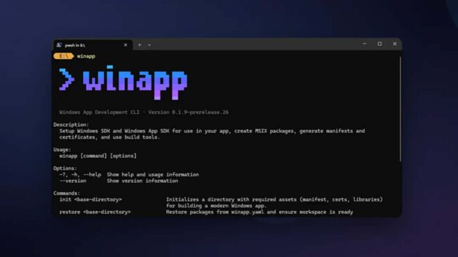 Microsoft, geliştiriciler için hazırladığı winapp’ı yayınladı 91 winapp FHD 660x371 1